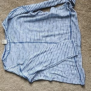 Girls large long sleeve stripped shirt